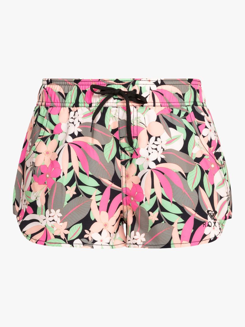 Buy Roxy Palm Print Wave Board Shorts, Anthracite/Multi Online at johnlewis.com