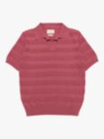Far Afield Marsan Short Sleeve Polo Shirt, Pink/Multi