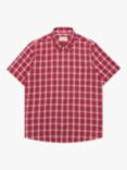 Far Afield Classic Checked Short Sleeve Shirt, Red/Multi