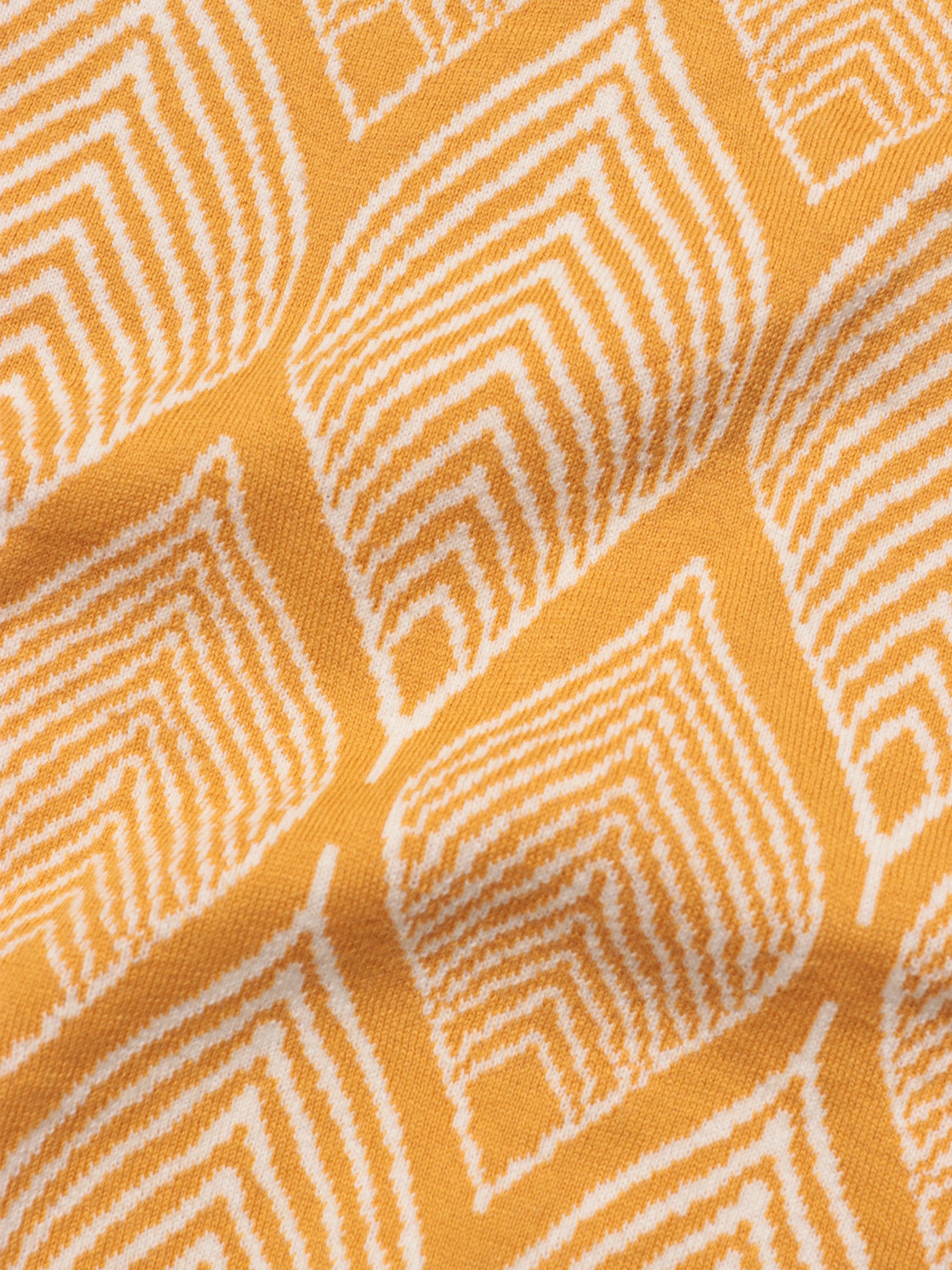 Buy Far Afield Zigger Short Sleeve Cardigan, Yellow/Multi Online at johnlewis.com