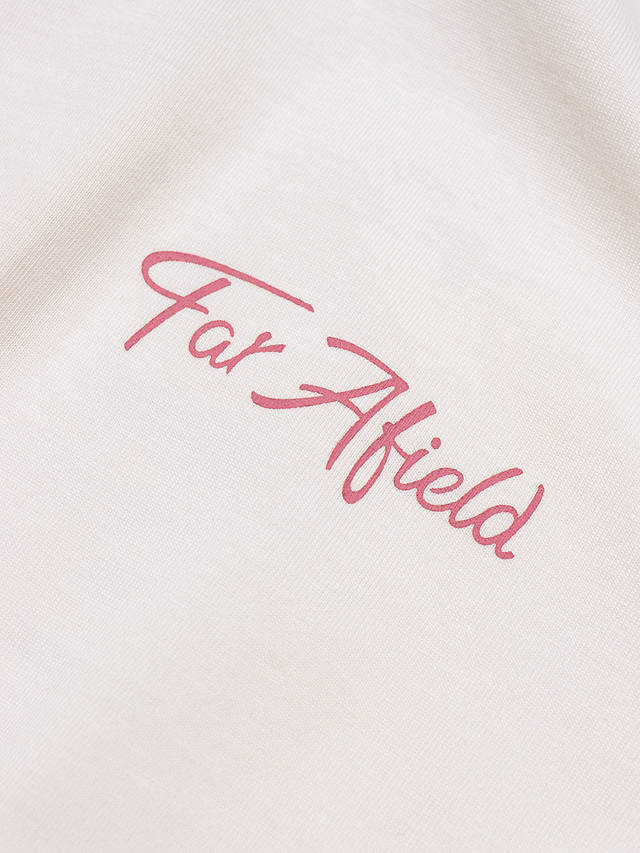 Far Afield Long Sleeve Graphic Print T-Shirt, White