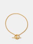 HUSH Harlow T-Bar Bracelet, Gold
