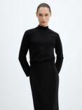 Mango Guita Knitted Jumper, Black