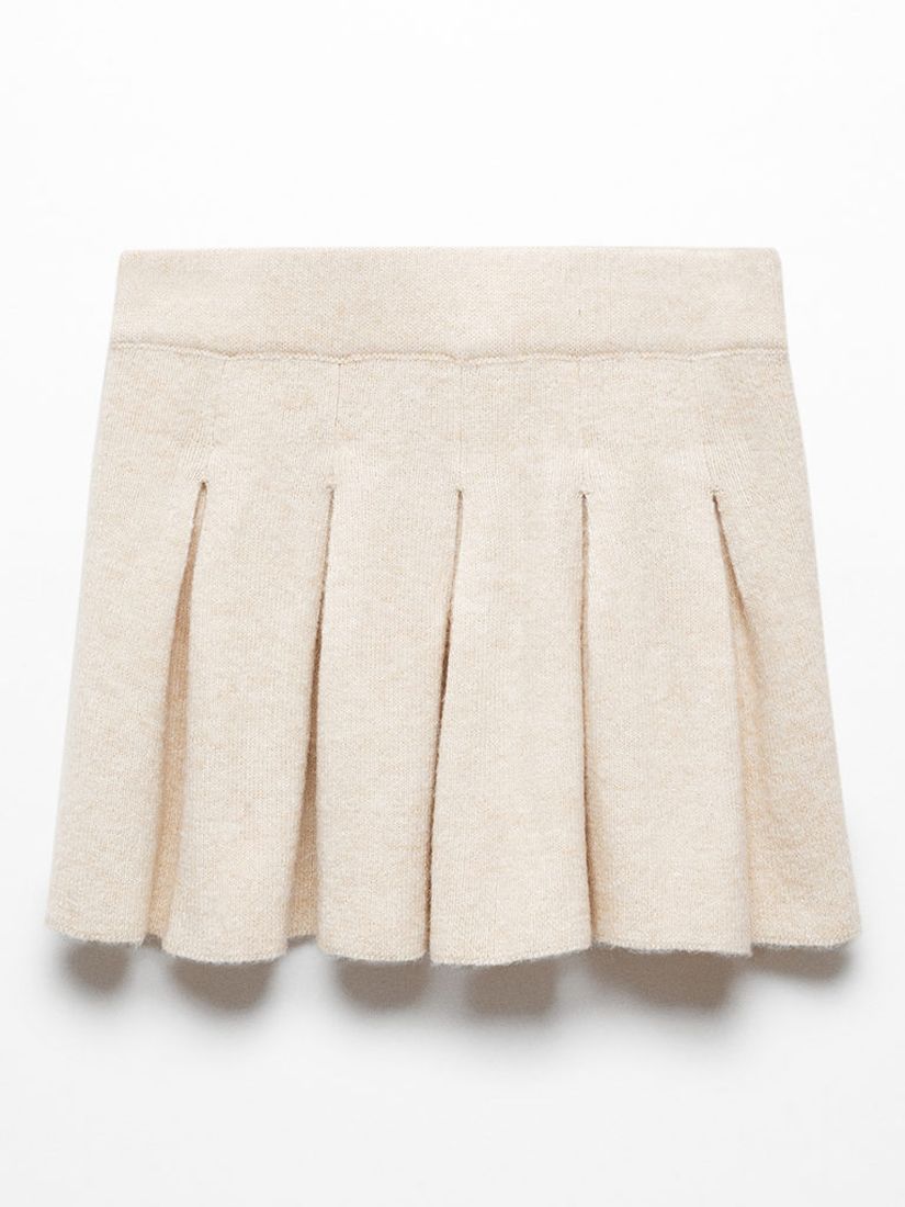 Mango Marisas Wool Blend Skirt, Light Pastel Brown, XL