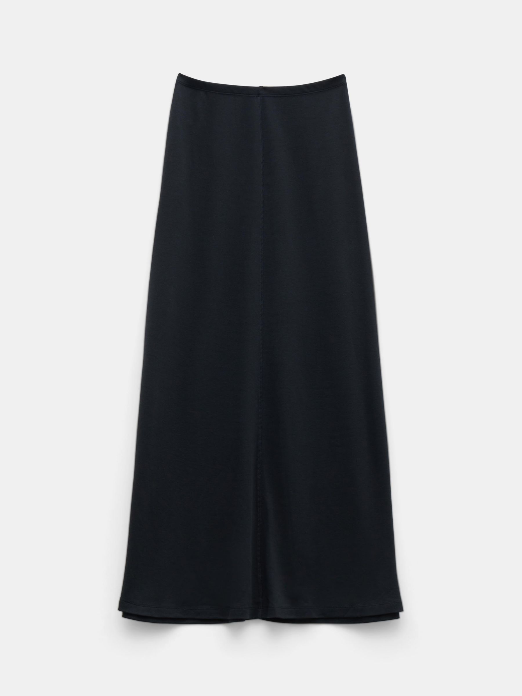 HUSH Karina Maxi Jersey Skirt, Black, 10
