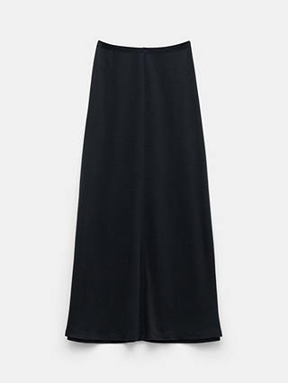 HUSH Karina Maxi Jersey Skirt, Black