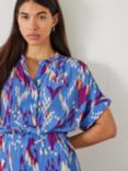 HUSH Keisha Print Shirt Midi Dress
