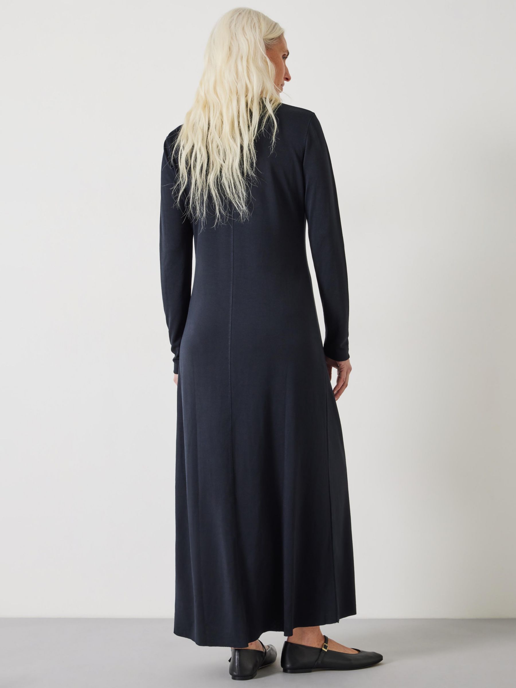 Buy HUSH Sima Jersey Maxi Dress, Black Online at johnlewis.com