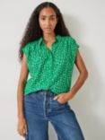 HUSH Selena Cap Sleeve Multi Star Shirt, Green, Green