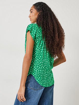 HUSH Selena Cap Sleeve Multi Star Shirt, Green