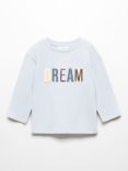 Mango Baby Dream Sequin T-Shirt, Pastel Blue