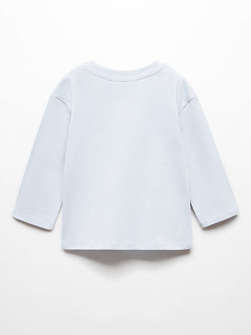 Buy Mango Baby Dream Sequin T-Shirt, Pastel Blue Online at johnlewis.com