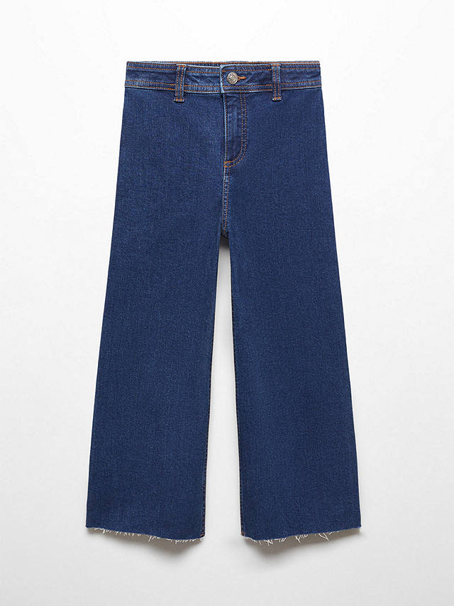 Mango Kids' High Waist Seamless Jeans, Blue