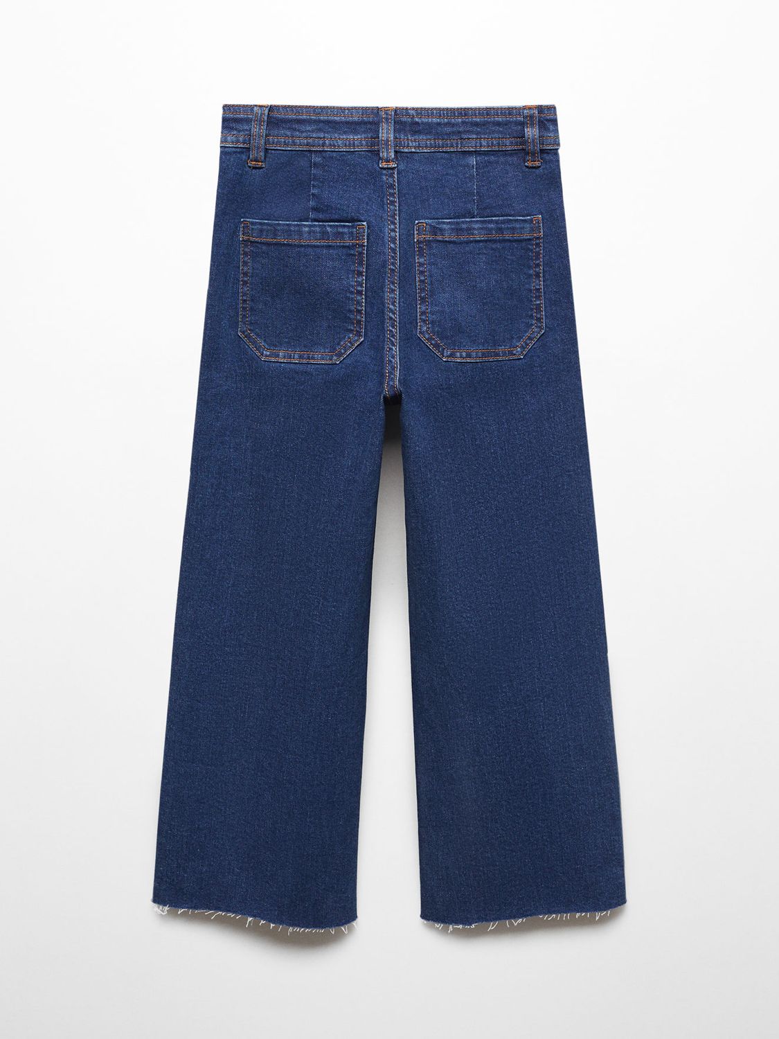 Mango Kids' High Waist Seamless Jeans, Blue, 10 years