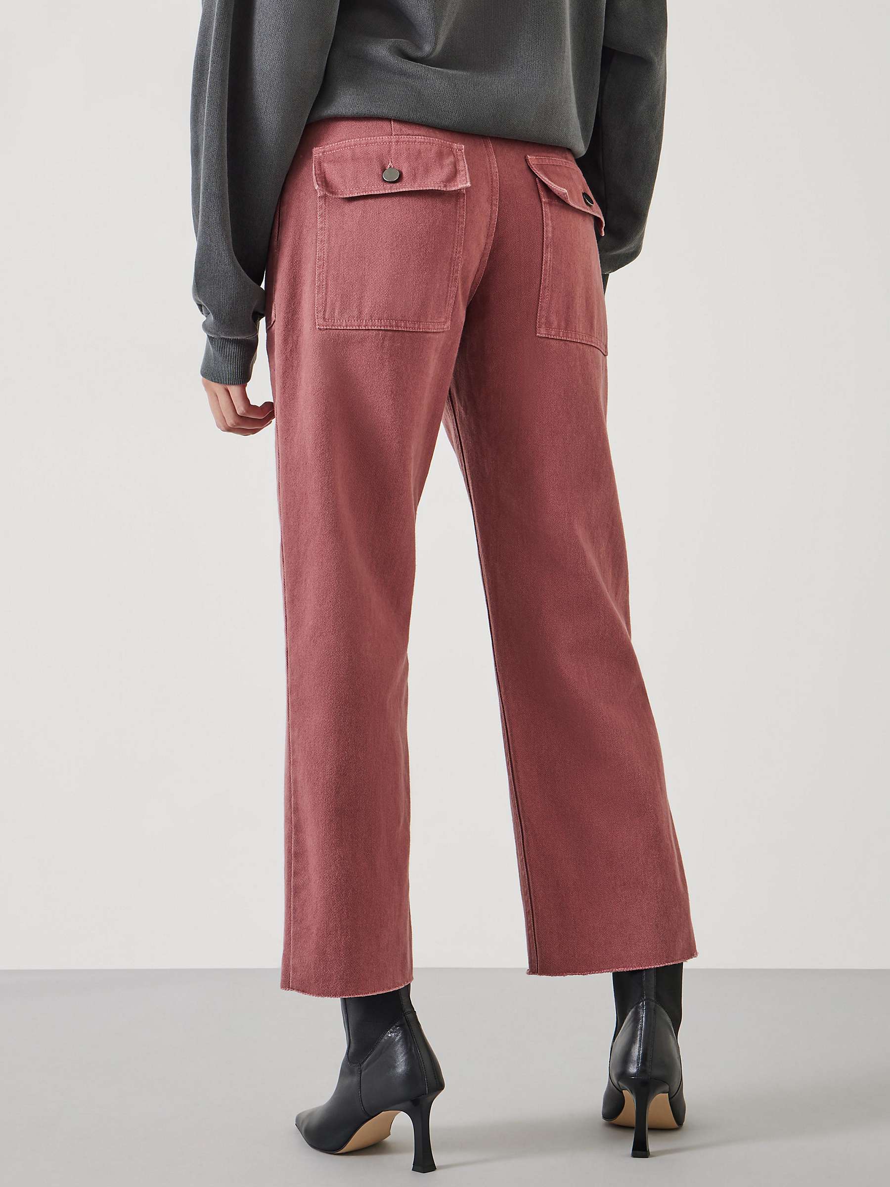 Buy HUSH Issy Cropped Cotton Trousers Online at johnlewis.com