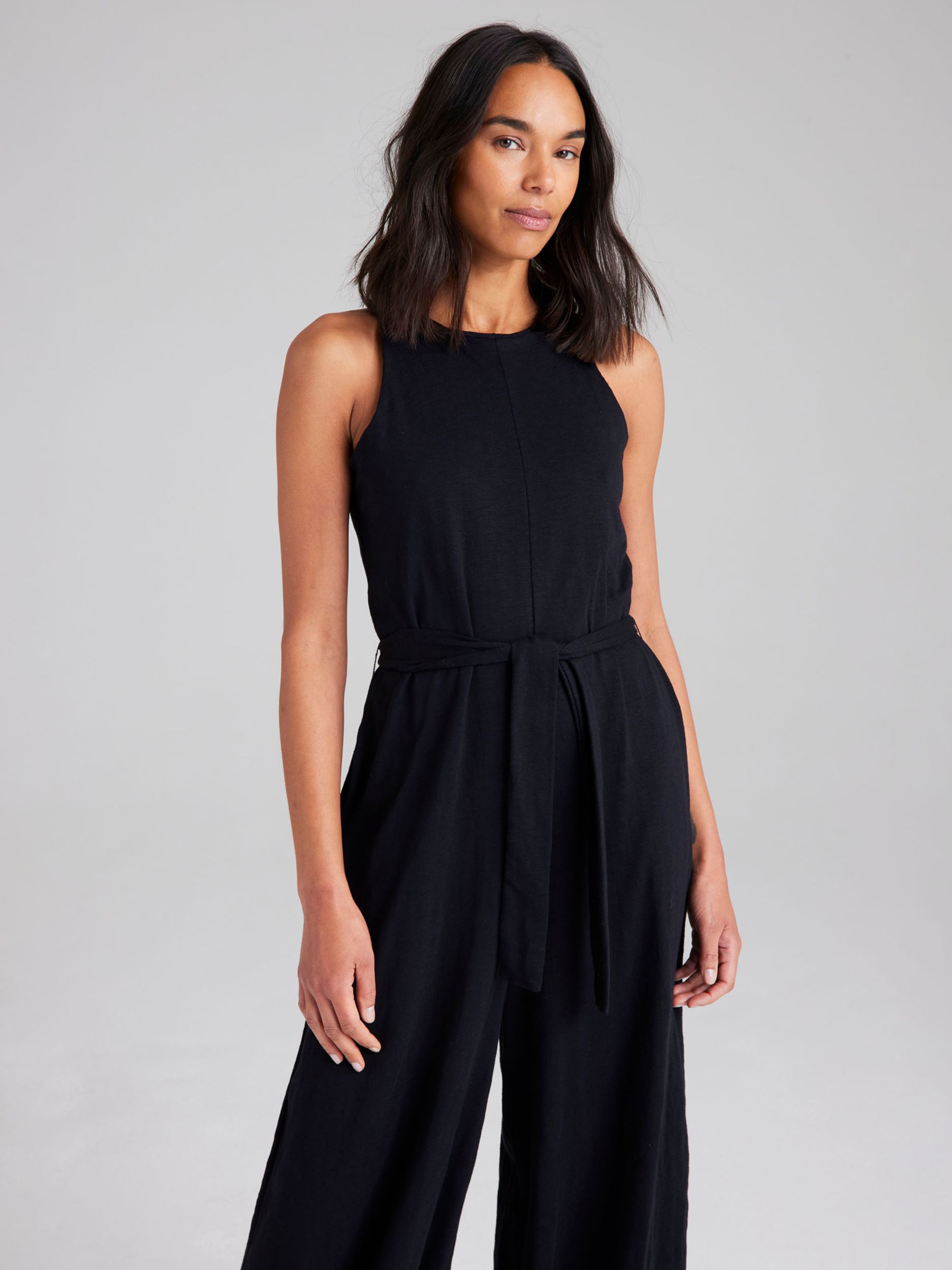 Cape Cove Sia Jumpsuit, Black at John Lewis & Partners