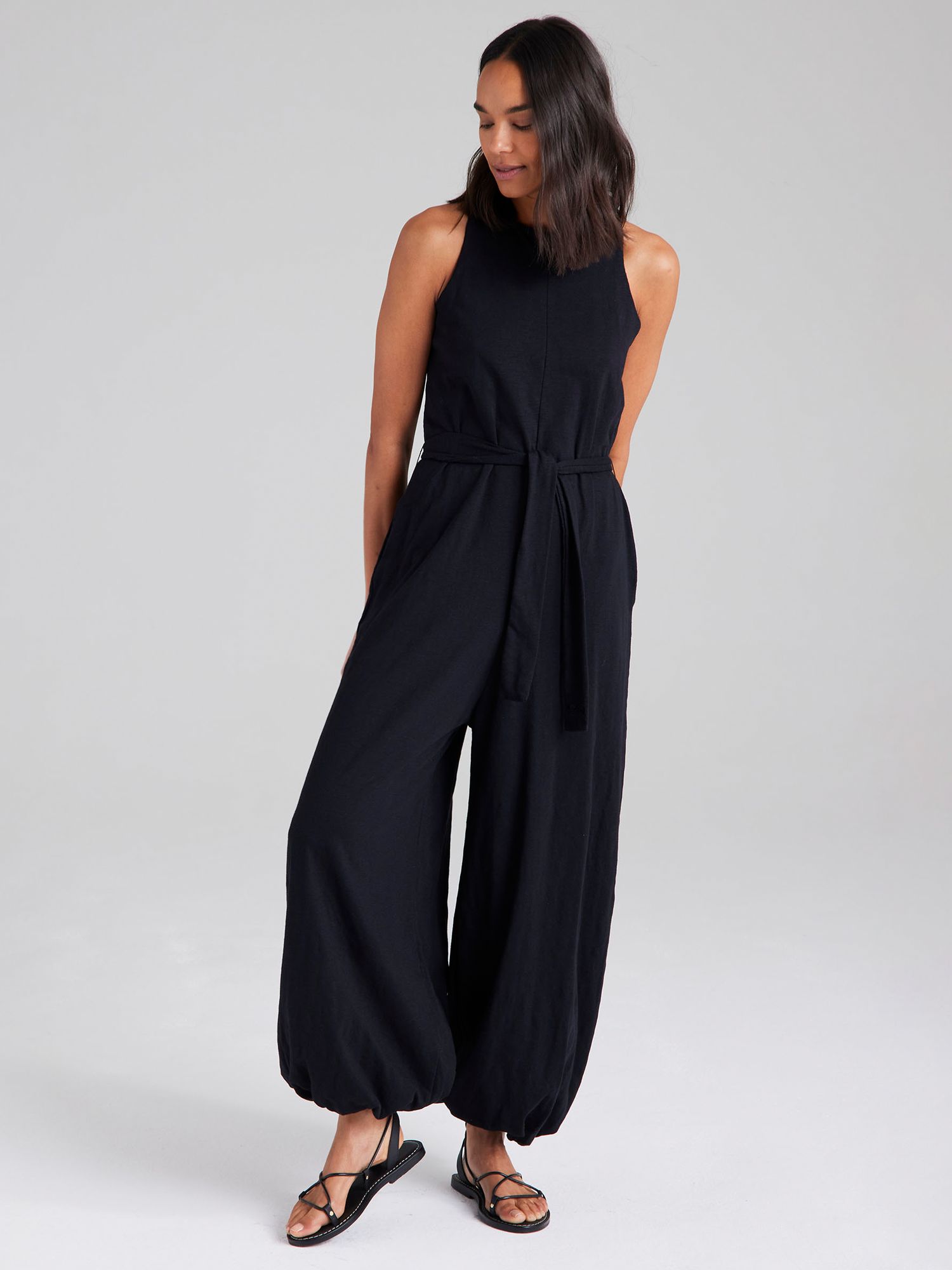 Cape Cove Sia Jumpsuit, Black at John Lewis & Partners