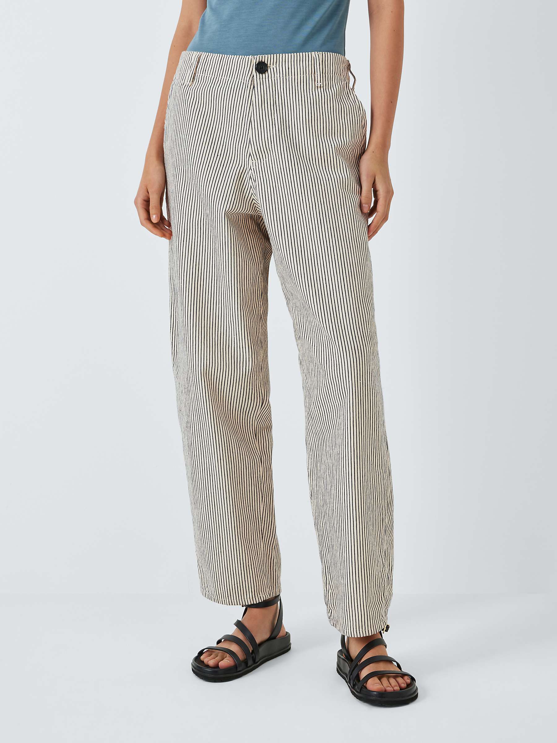Buy Leon & Harper Armina Stripe Trousers, Ecru Online at johnlewis.com