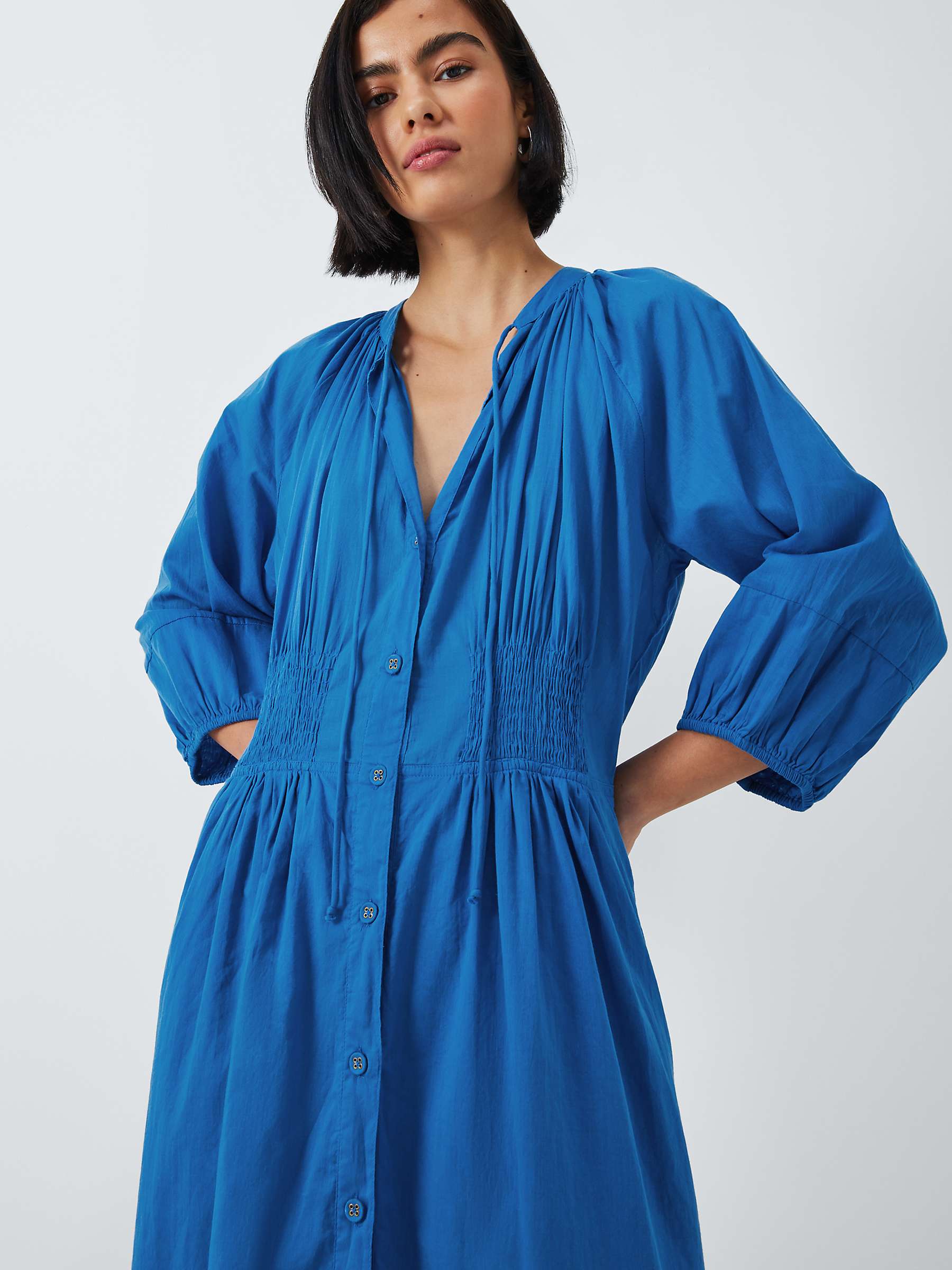 Buy Leon & Harper Roudy Midi Dress, Ocean Online at johnlewis.com