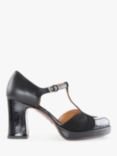 Chie Mihara Dajud Leather Heeled Sandals, Black