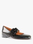 Chie Mihara Unari Leather Mary Janes, Black/White