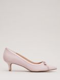 Phase Eight Bow Kitten Heel Shoes, Pale Pink