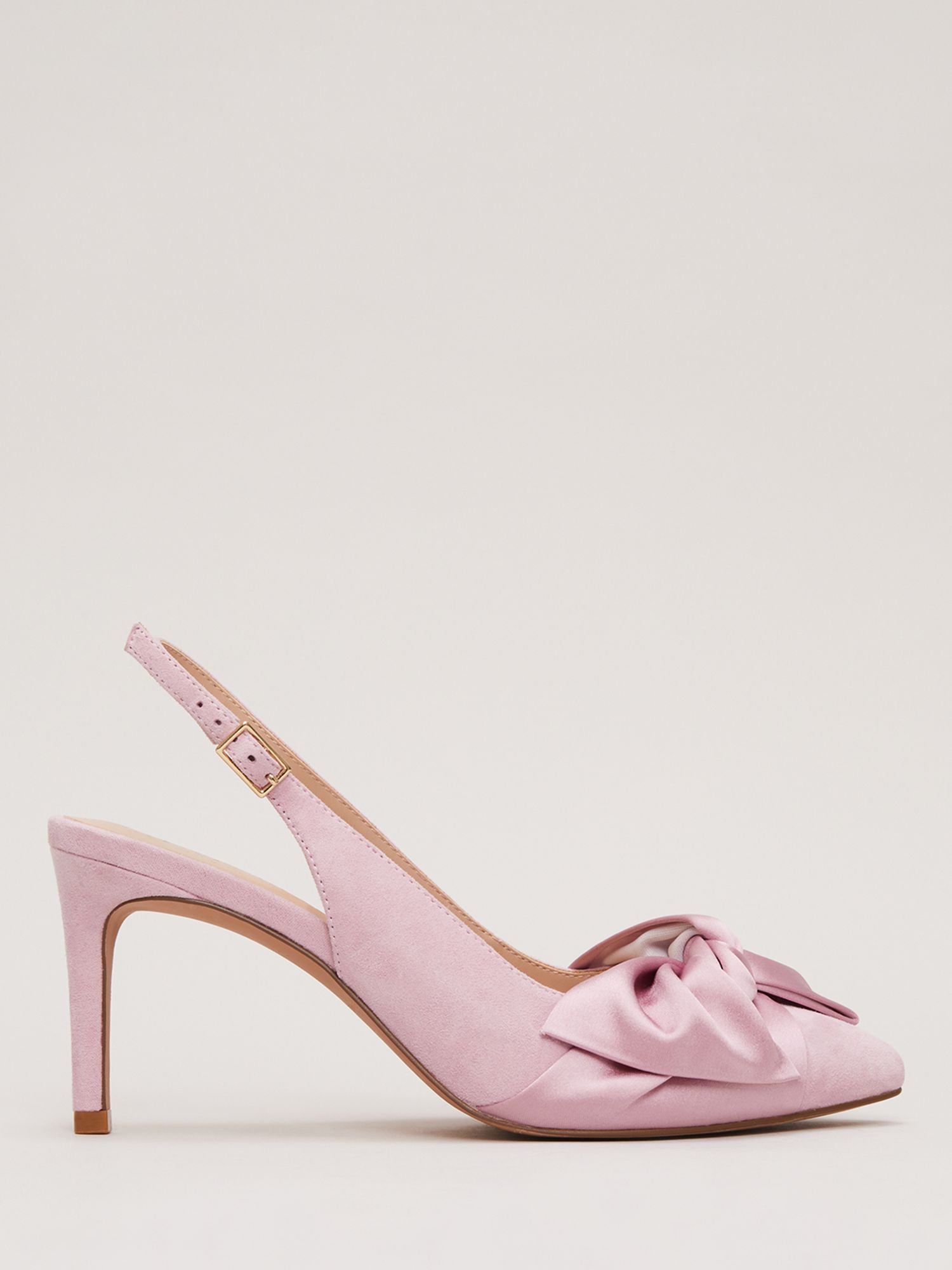 Phase Eight Twist Front Pointed Toe Shoes, Pink, EU36