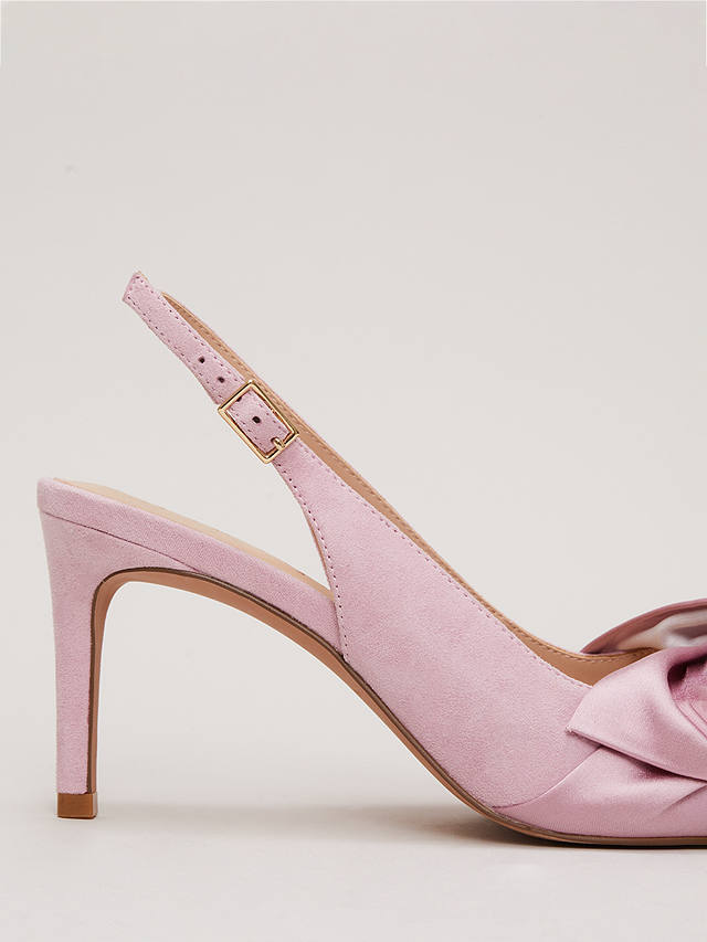 Phase Eight Twist Front Pointed Toe Shoes, Pink