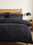 John Lewis Geometric Check Duvet Cover Set