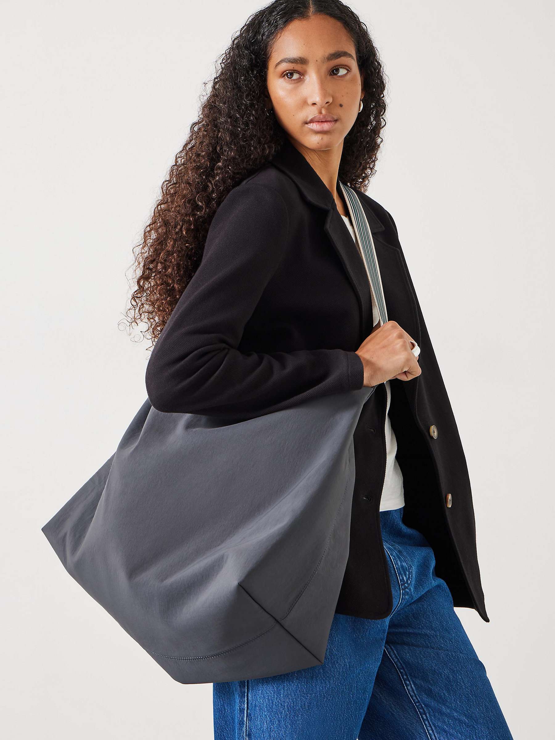 Buy HUSH Bec Oversized Holdall Bag, Charcoal Grey Online at johnlewis.com