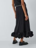 Sister Jane Floral Ornament Midi Skirt, Black