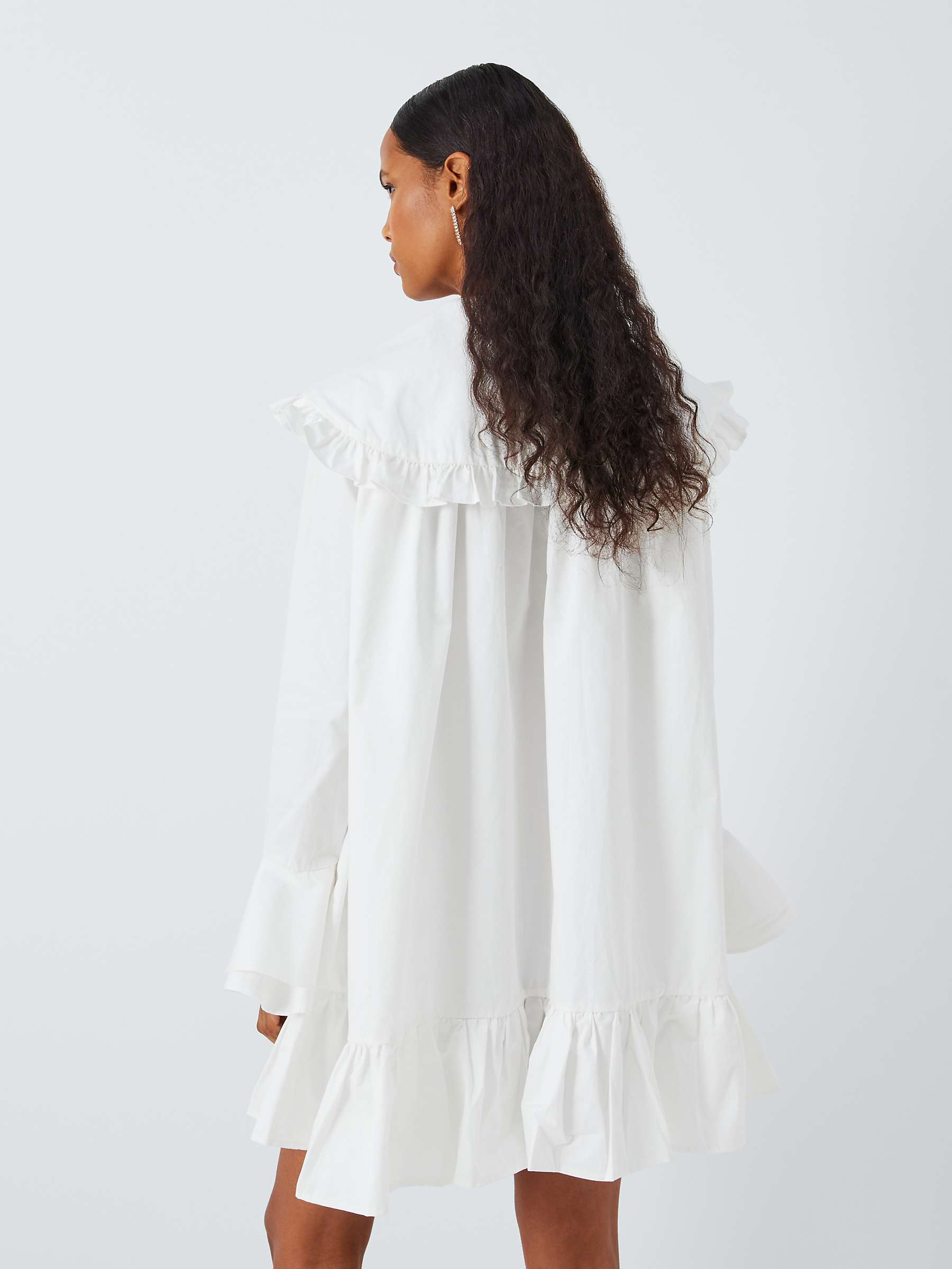 Buy Sister Jane Curious Statement Collar Mini Dress, White Online at johnlewis.com