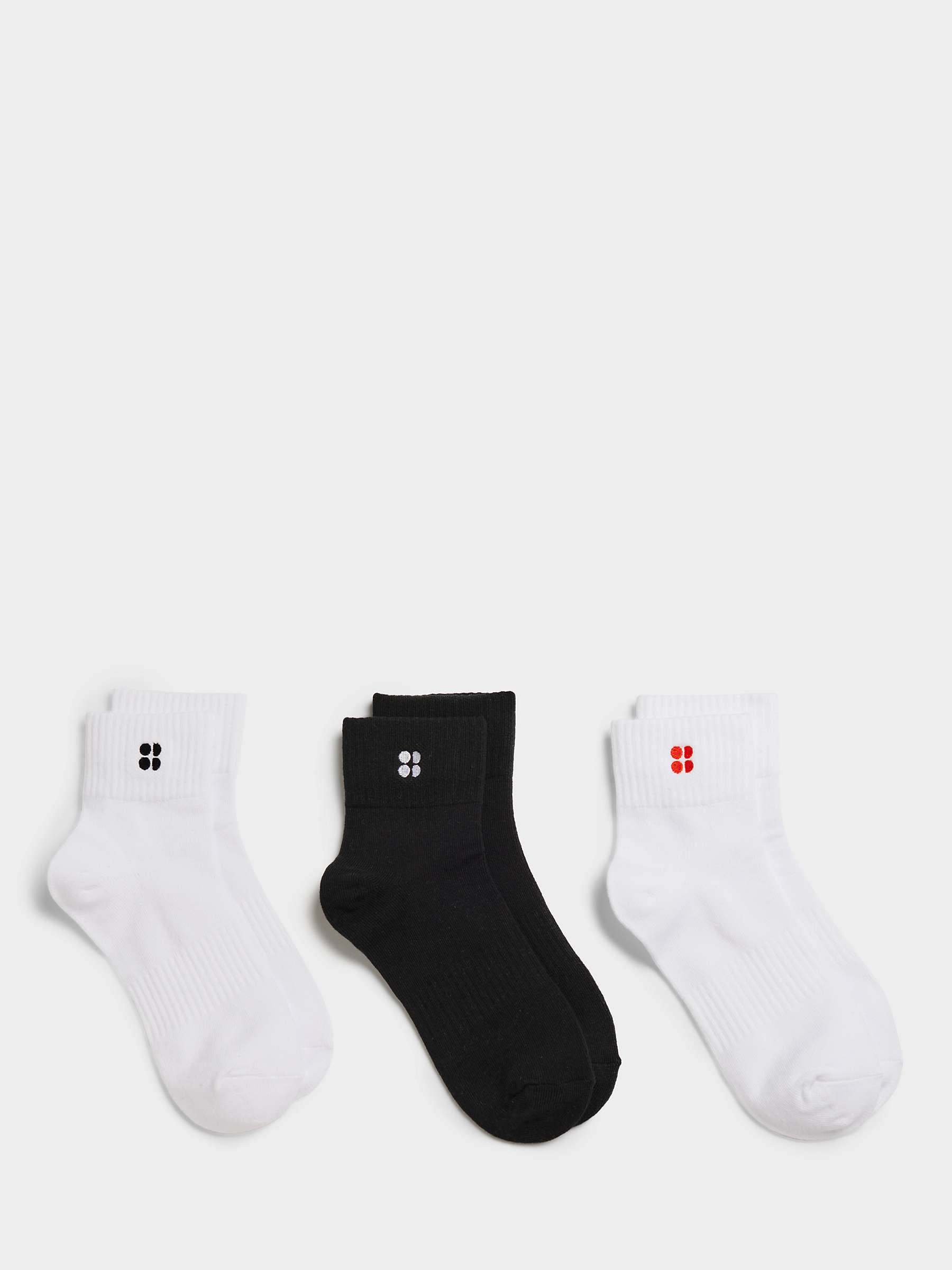 Buy Sweaty Betty Essentials Ankle Socks, Pack of 3 Online at johnlewis.com