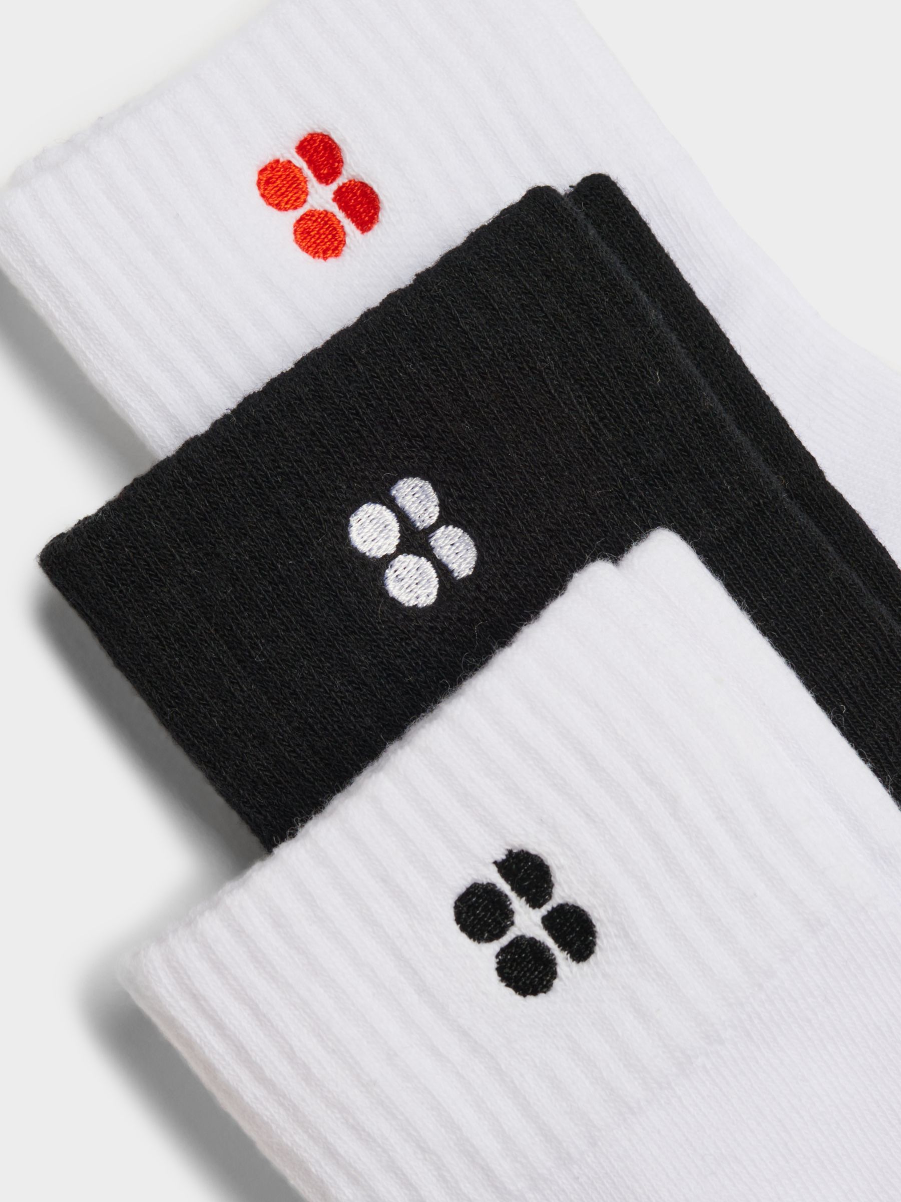 Sweaty Betty Essentials Ankle Socks, Pack of 3, White/Multi at