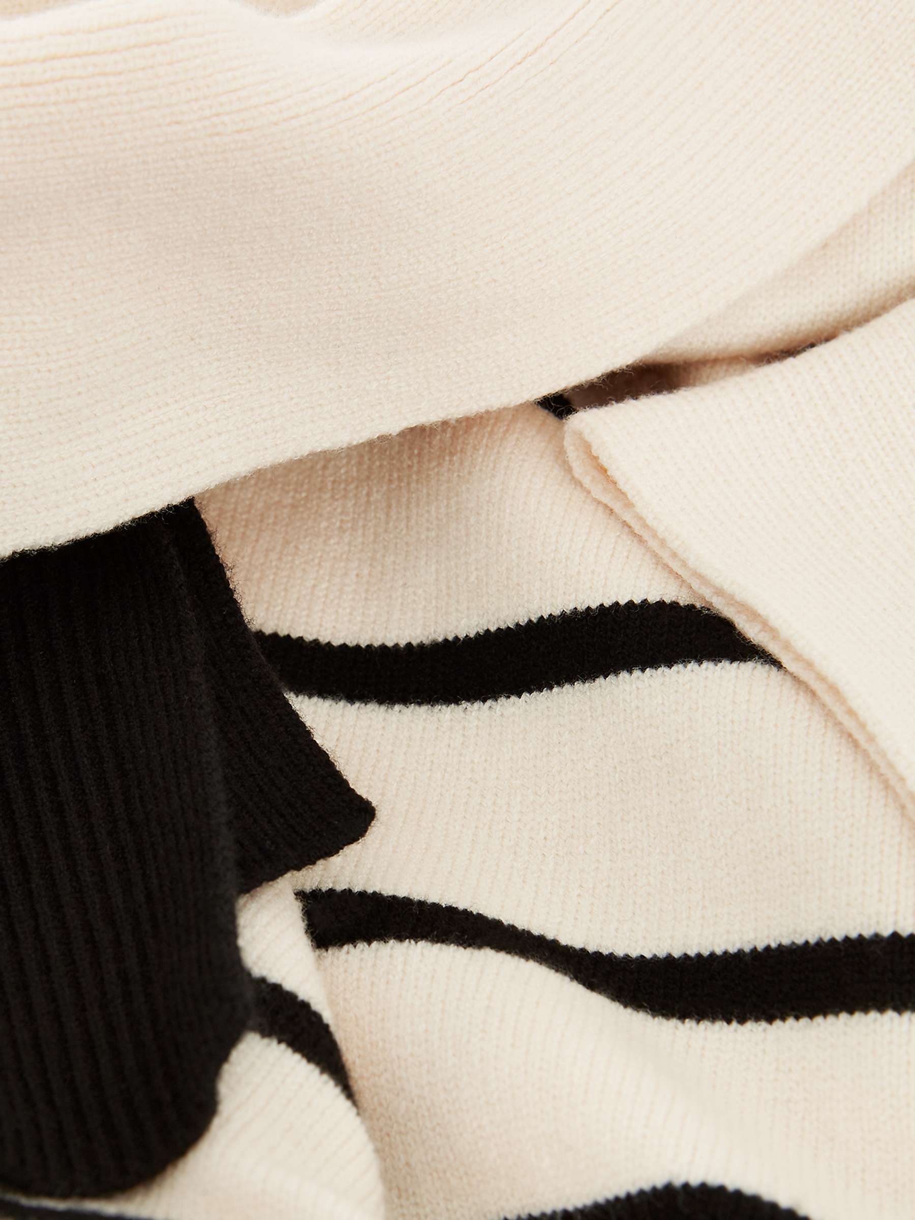 Buy Phase Eight Salima Stripe Jumper, Black/Ivory Online at johnlewis.com