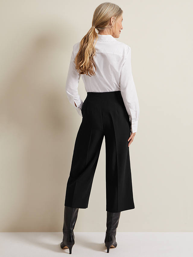 Phase Eight Aubrielle Clean Crepe Culottes, Black