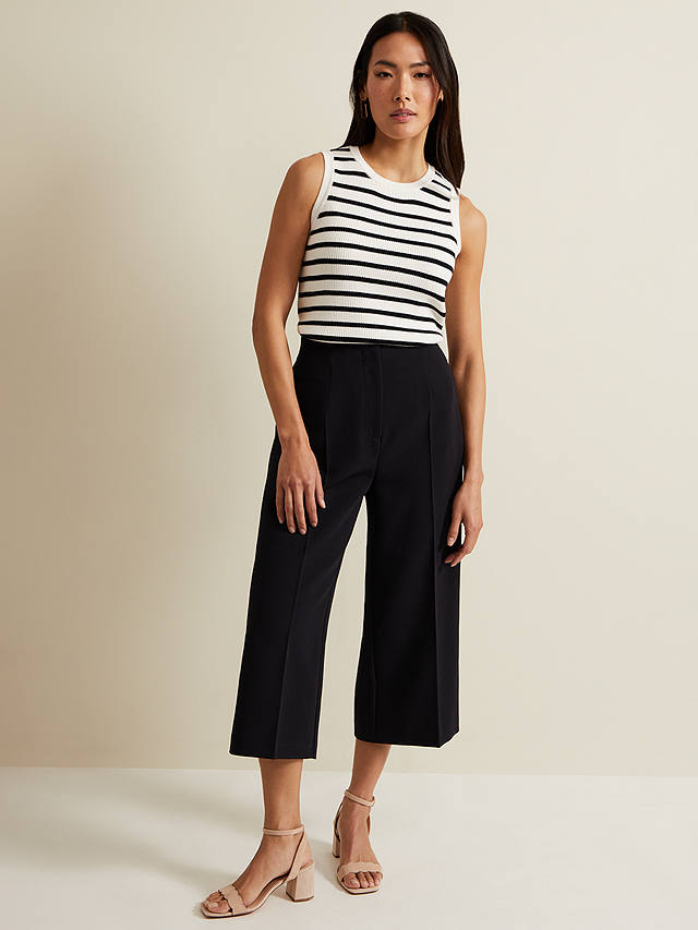 Phase Eight Aubrielle Clean Crepe Culottes, Navy