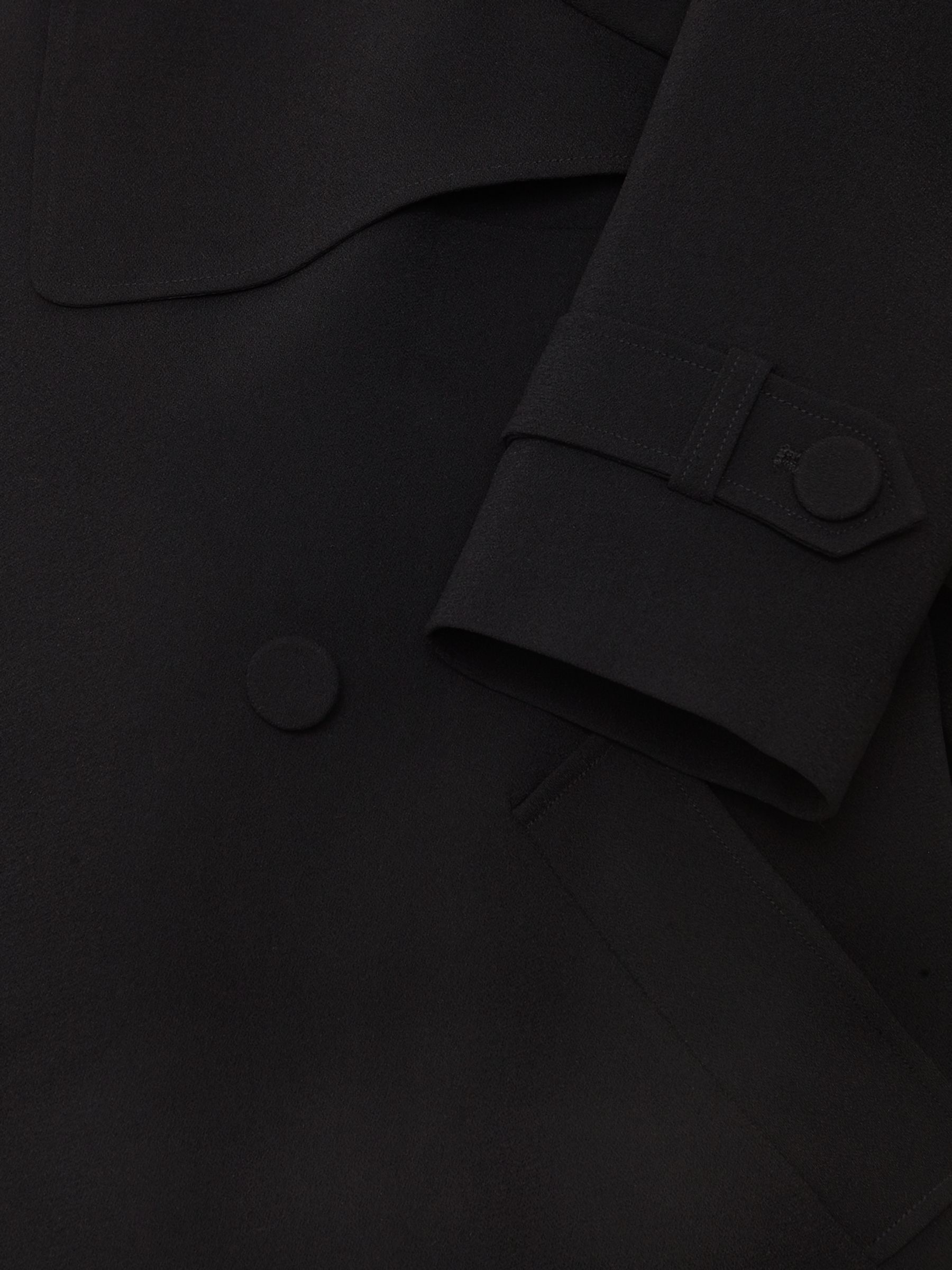 Phase Eight Demi Drapey Coat, Black at John Lewis & Partners