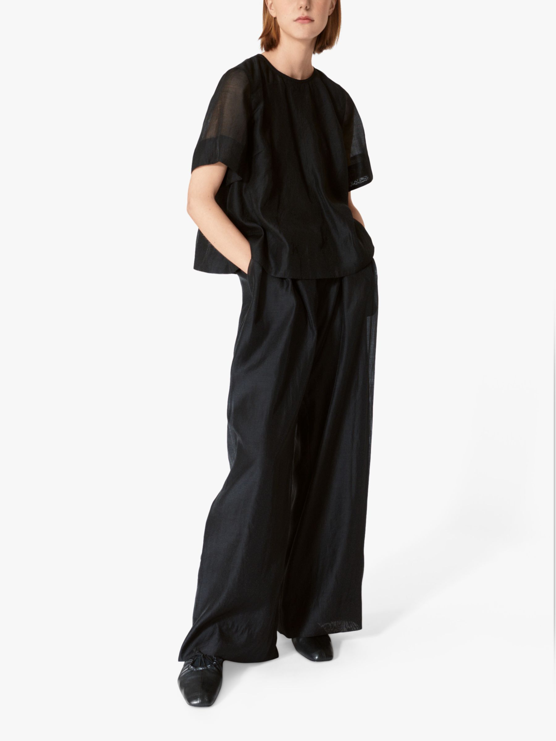 Lovechild 1979 Mary-Anne Wide Leg Trousers, Black, 16