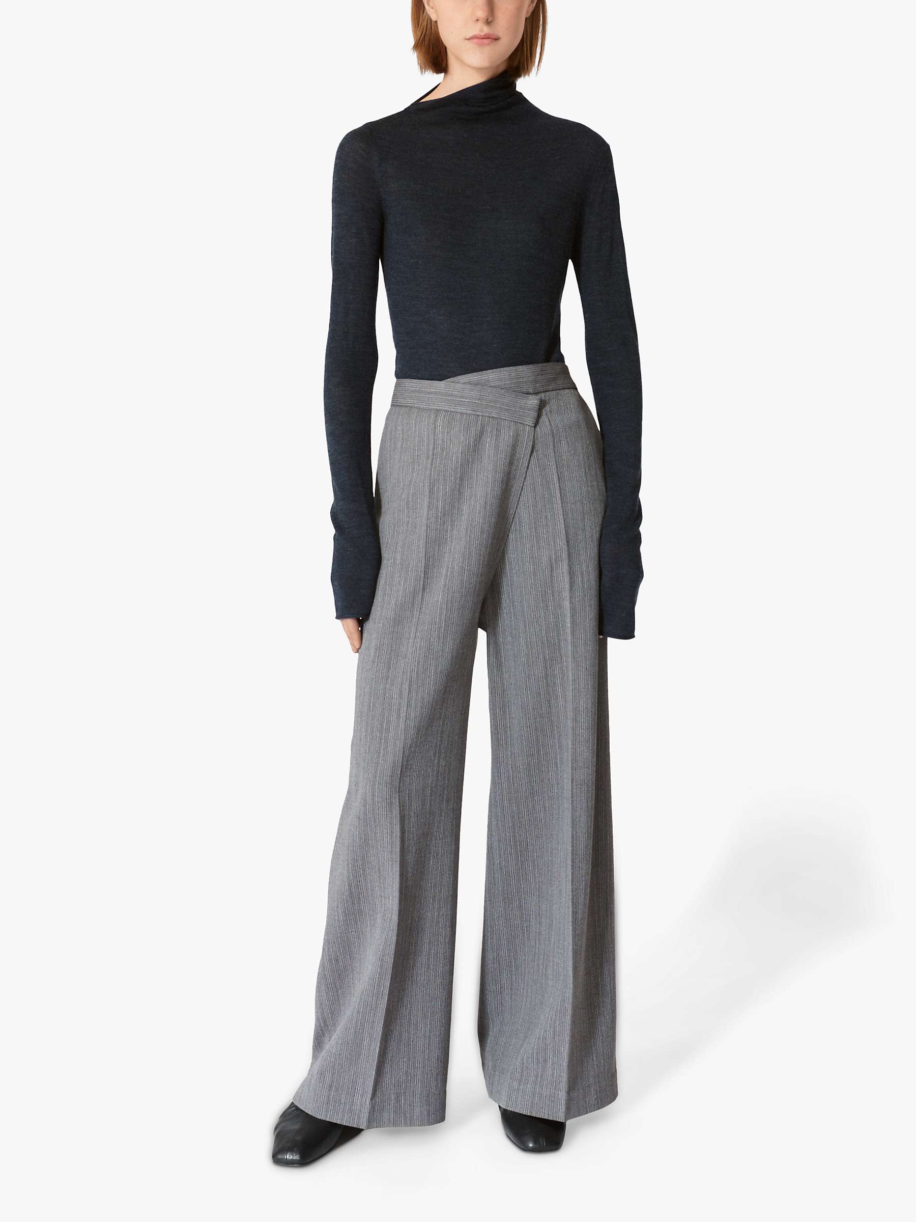 Buy Lovechild 1979 Tabitha Wrap Waist Tailored Trousers, Grey Melange Online at johnlewis.com