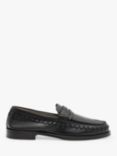 AllSaints Sammy Leather Loafers, Black