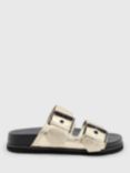AllSaints Sian Leather Footbed Sandals