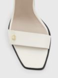 AllSaints Betty High Heel Leather Sandals, Parchment White