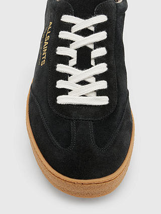AllSaints Thelma Suede Trainers, Black/White