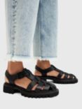 AllSaints Nessa Leather Buckle Sandals