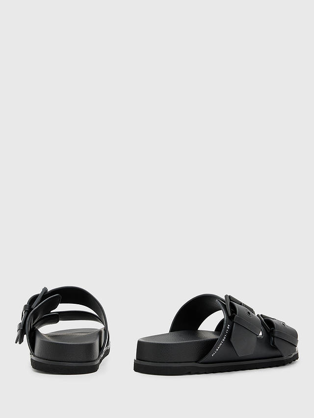 AllSaints Sian Footbed Sandals, Black