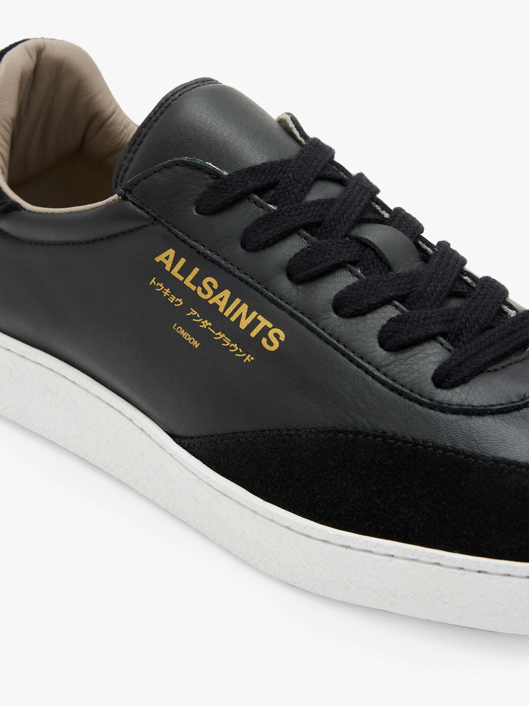 Buy AllSaints Thelma Leather Trainers Online at johnlewis.com