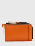 AllSaints Remy Leather Wallet, Pyrole Orange