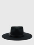 AllSaints Briony Western Bolero Wool Hat, Black