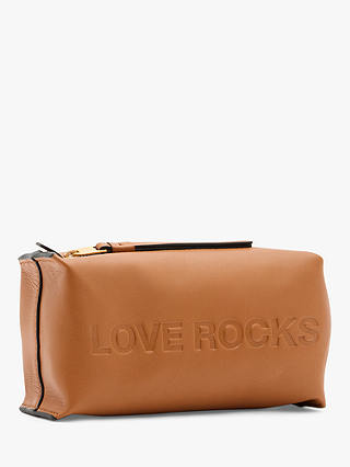 AllSaints Elliotte Love Rocks Leather Pouch, Desert Tan